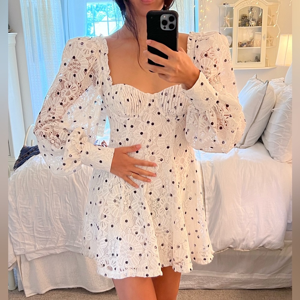 For Love and Lemons Polka Dot Dress